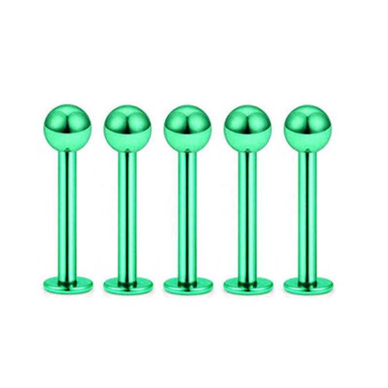 5Pcs Stainless Steel Lip Stud Eyebrow Stud Nose Stud Ear Stud Piercing Jewelry Body Piercing Jewelry