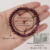 Garnet Bracelet Women's 1mm Small Beaded Bracelet Cherry Red Stone