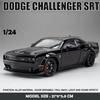 Масштаб 1/24 Dodge Challenger Hellcat SRT Сплавная Масштабная Модель Автомобиля Литой Металлический Миниатюрный Автомобиль Коллекция Звука и Света Детская Игрушечная Машина