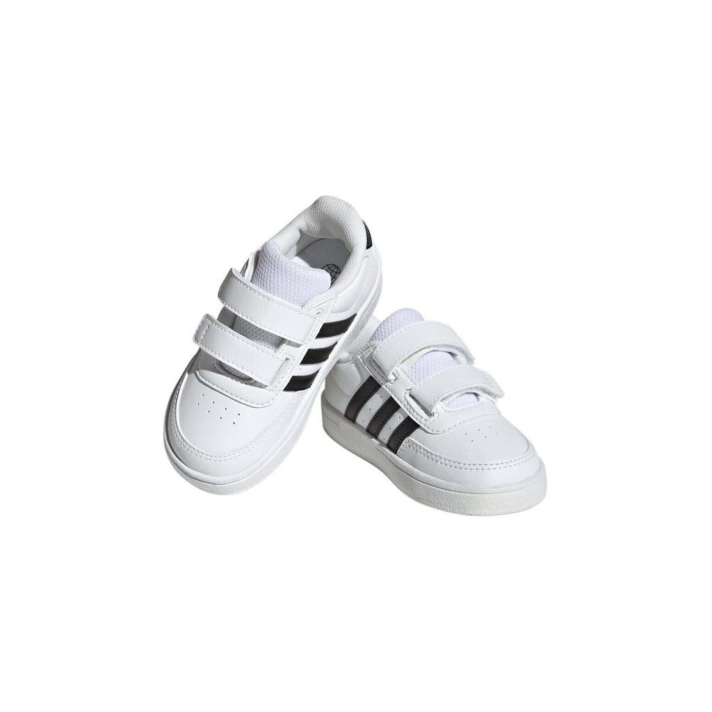 Adidas Focus Breathe In Breaknet 2.0 Synthetic Leather Velcro Sneakers Baby Sneakers White HP8970