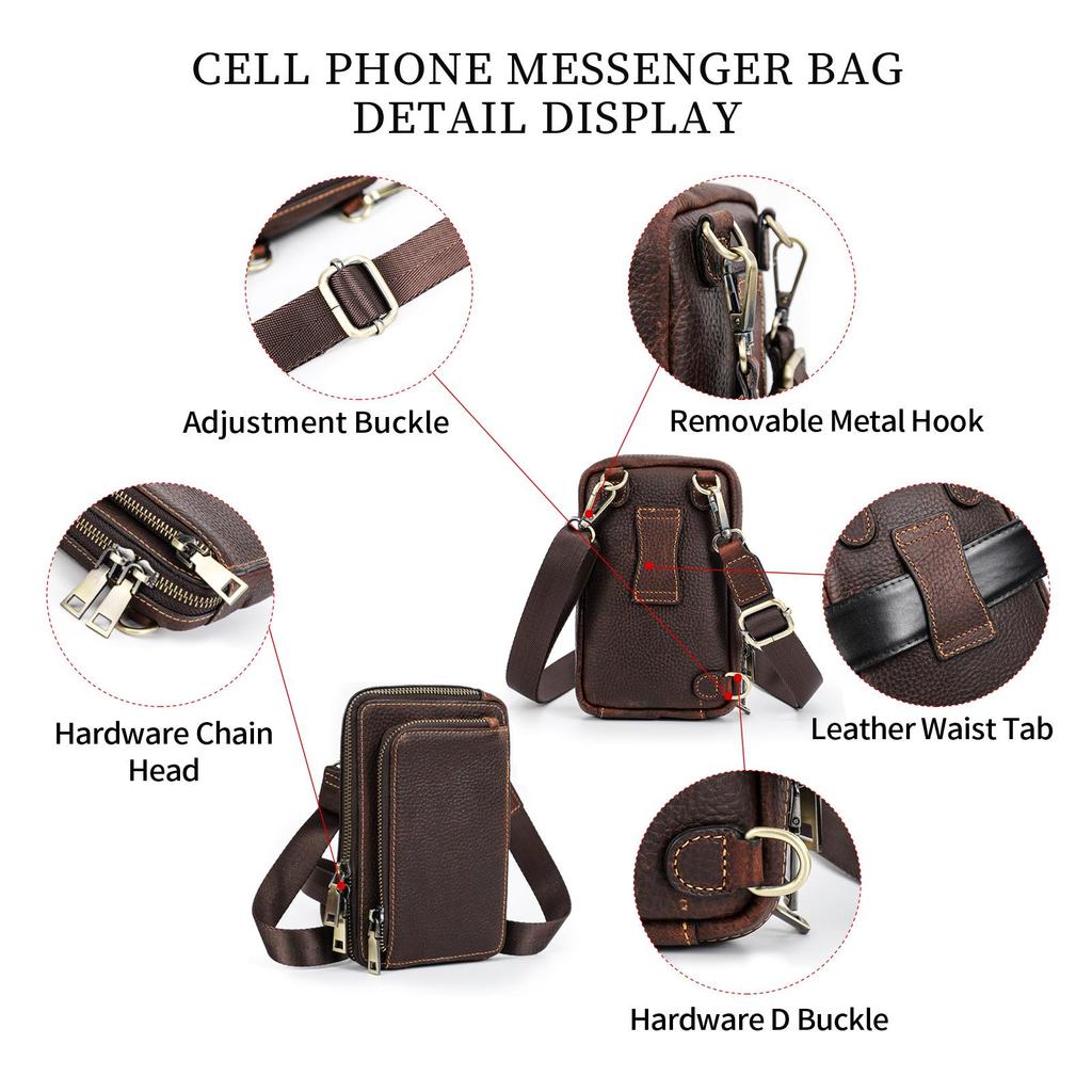 Мужская сумка через плечо из натуральной кожи, маленькая сумка для телефона, сумки на плечо для мужчин, винтажные мужские сумки-мессенджеры