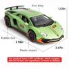 1:32 Scale Lambo LP780 Model Car, Zinc Alloy Pull Back Toy Car with Sound and Light for Kids Boy Girl