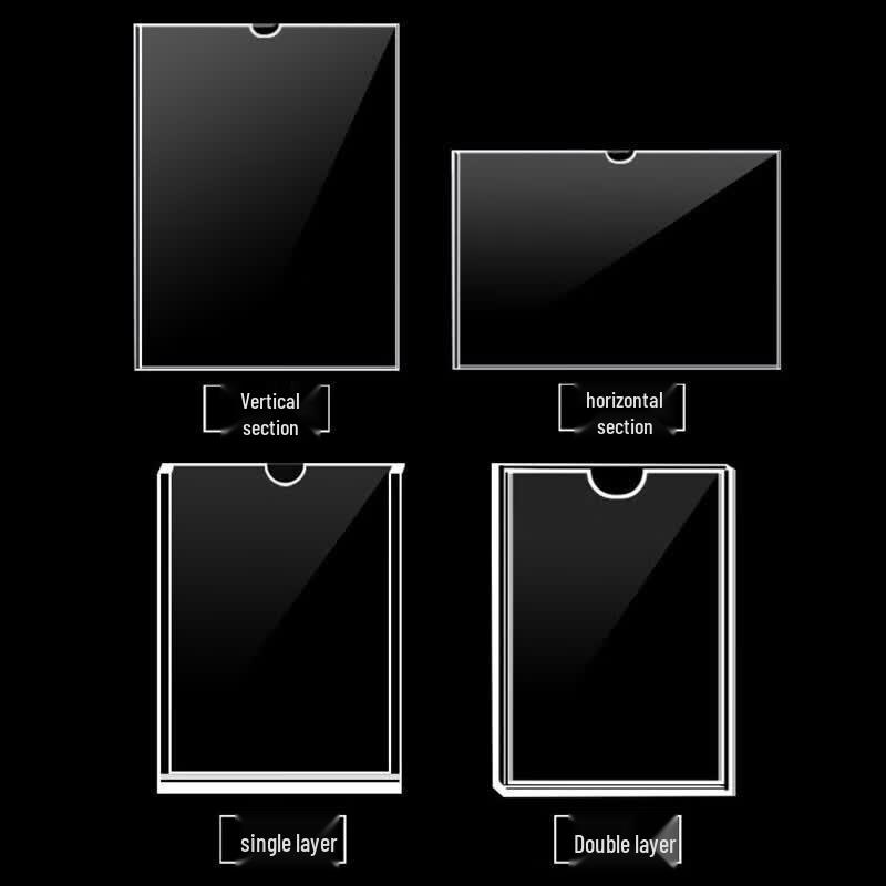 A4 Horizontal Acrylic Document Display Stand