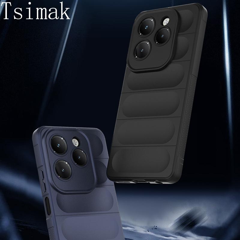 Shockproof Case For Infinix Hot 40 Pro Note 30 Smart 8 4G Cover Liquid Silicone Back Coque for Tecno Spark 20 20C GO 2024 Fundas