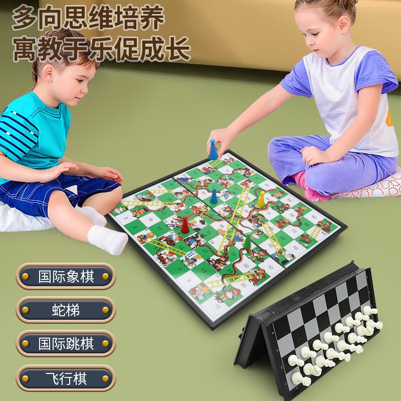 Настольные игры Шахматная доска Игрушки Шахматы Летающие шахматы Змея Шашки Гобан Магнитная шахматная доска Игрушки
