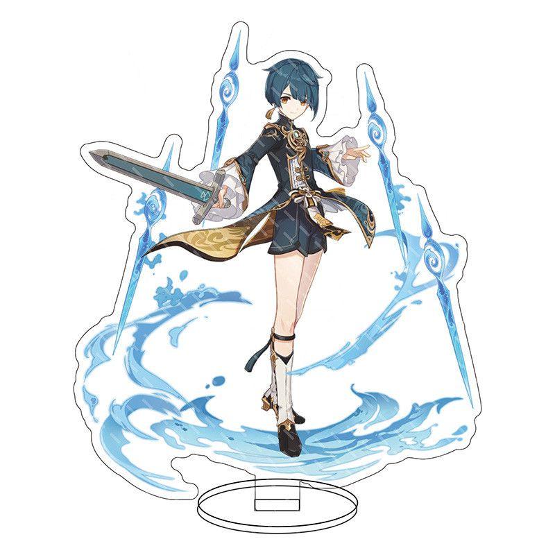 Изысканная акриловая подставка для фигурки Genshin Impact Барбатос Кэ Цин Барбара для демонстрации и декора