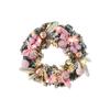 Christmas Lighted Wreath Creative Pink Decor Mall Window Door Wall Hanging Holiday Festive Atmosphere Ornament