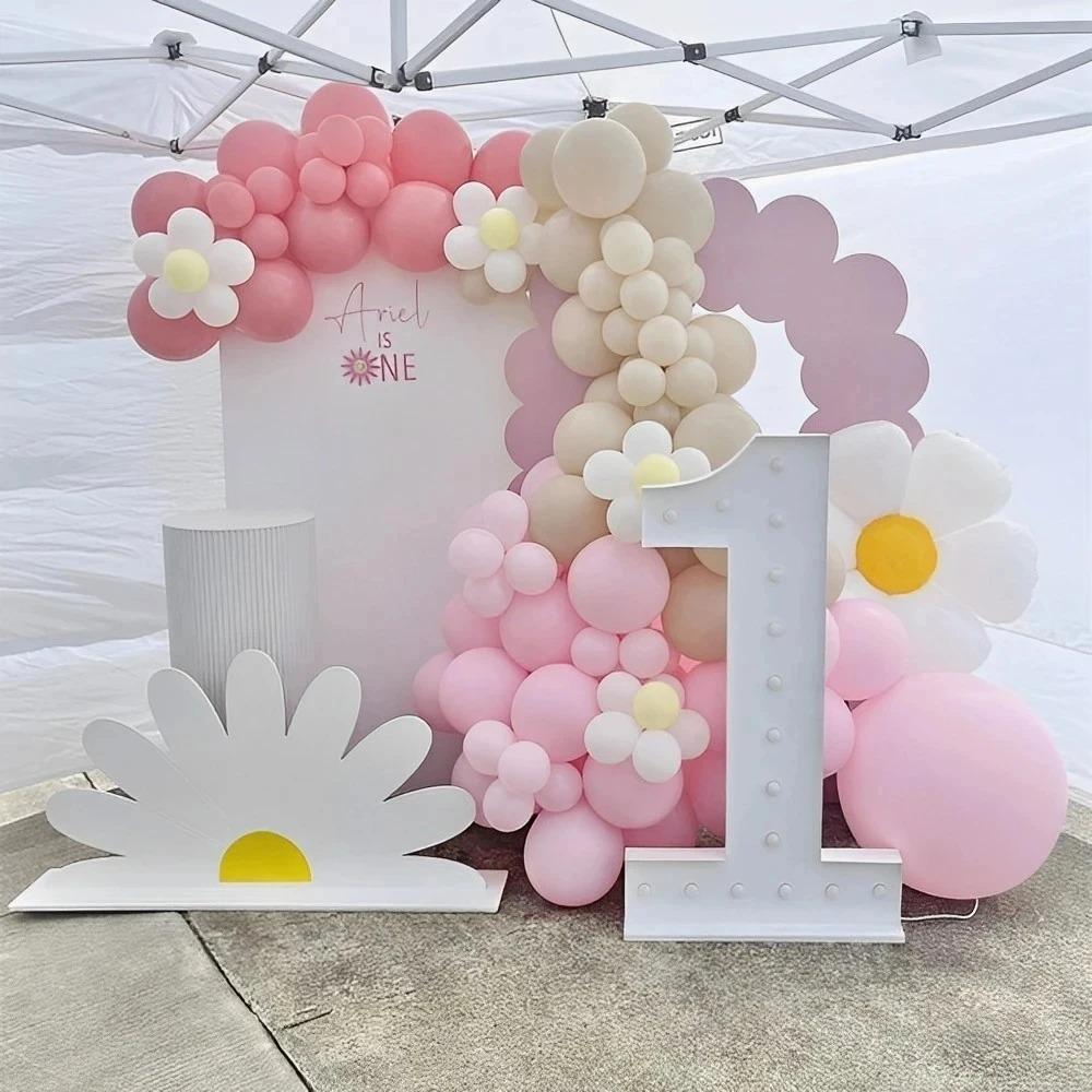 Foam Daisy Party Background White Daisy Birthday Decor Creative DIY Cardboard Cutout Home