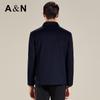 Antonio Men's Classic Wool Blend Overcoat with Removable Cashmere Liner