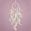 Home Decoration Colorful Feather Dreamcatcher Hanging Decoration Wind Chimes Diy Material Kit Handmade Woven Hanging Bedroom Wall Decorations