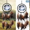 Bedroom Crafts Art Gift Dream Catcher Home Decor Wolf Head Wall Hanging Sleeping