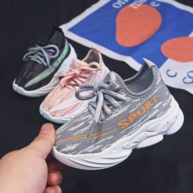 Детская модная дышащая сетчатая обувь, кроссовки, весна и осень, новинка, детская сетчатая обувь для мальчиков и девочек