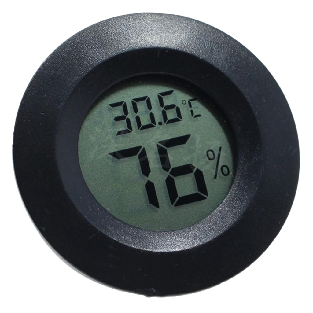 Круглый цифровой термометр влажности, ЖК-дисплей для террариума для рептилий, красный KTY