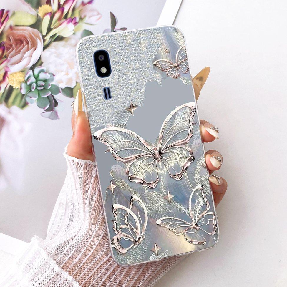 For Samsung A2 Core Clear Case Fashion Butterfly Cute Funny Painted Funda For Samsung Galaxy A2 Core Casing A260F A260G