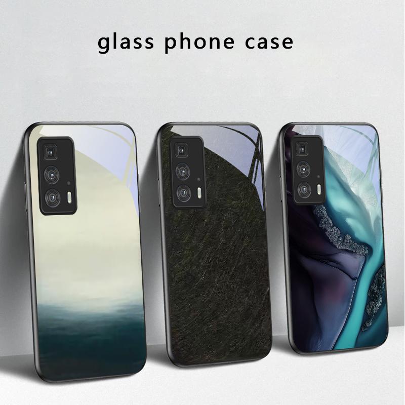 Текстура коры Для Motorola Moto Edge 20 Lite 30 Pro 40 Neo 50 Ultra G45 G54 G55 G75 G84 G85 G Play 23 Стеклянный Чехол для Телефона