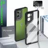 Для Motorola Moto G06 Чехол Для Motorola Moto G06 TPU Чехол Противоударный TPU прозрачный черный каркас Чехол Для Motorola Moto G06