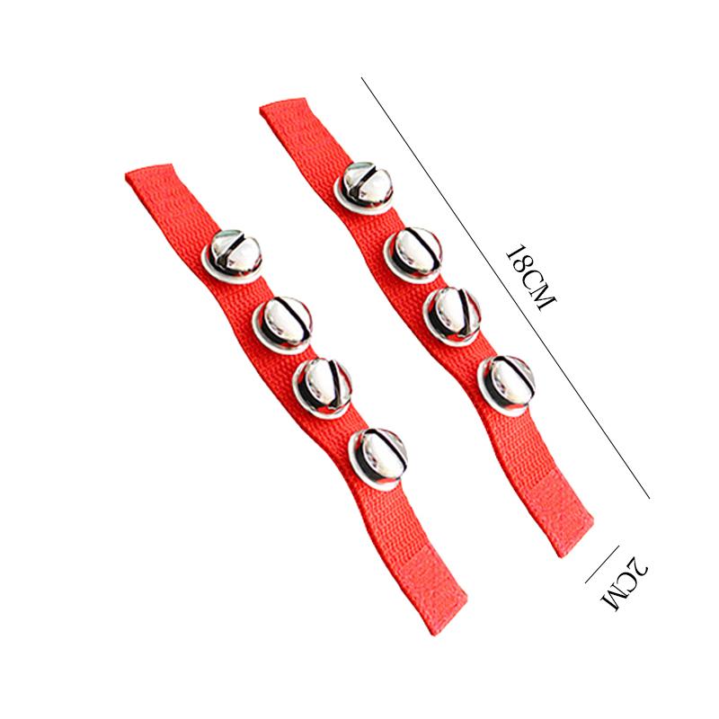 1 пара браслетов с бубенцами для детей, погремушки, игрушечные ударные, развивающие игрушки, носимые, нелегко деформируются, кольцо-бубенец Орф