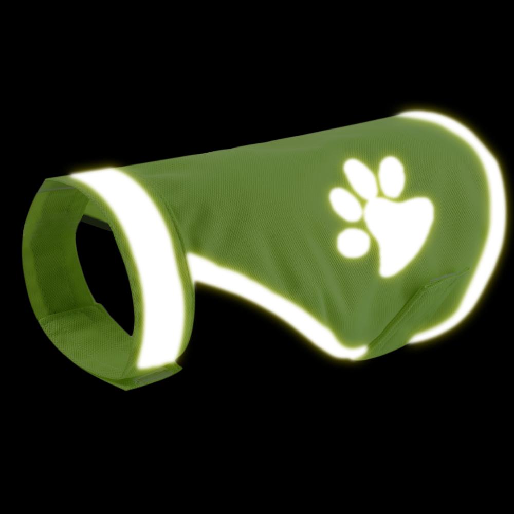Ventilate Cozy Dog paw Fluorescent Pet Safety Vest Dog Jacket Pet Hi Vis Coat Pet Reflective Vest