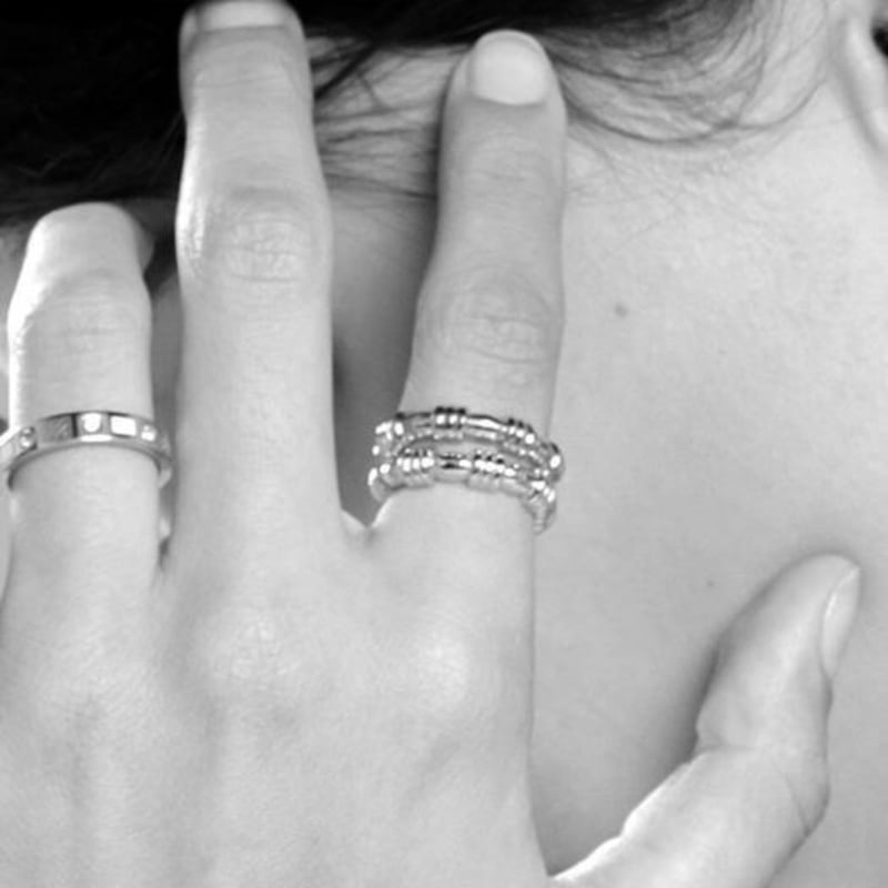 Sophy Rouge Lunatic Planet White Gold Open Ring