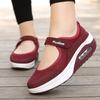 Fashion Women Summer Simplicity Lightweight Sneakers Lady Air Cushion Running Sport Shoes Breathable Quick Dry Velcro Soft Flat Shoes