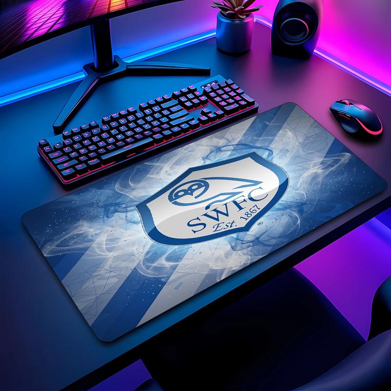 Sheffield Wednesday Football Pattern Mouse Pad Non?Slip Rubber Base Gaming Mousepad For Desk Office Home