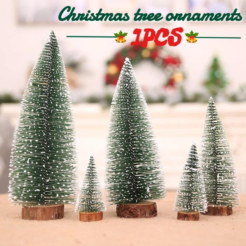 1PCS 6/8/10/15cm Christmas Tree New Year's Decoration Products Mini Christmas Tree Fake Pine Tree Christmas Decoration