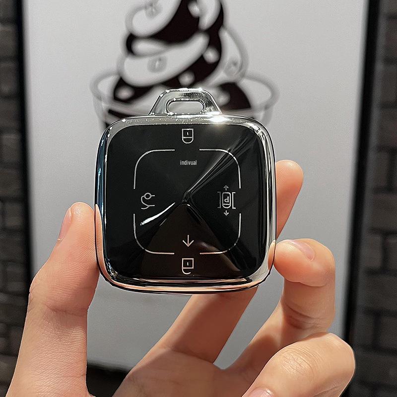 Универсальный чехол для ключей Zeekr 001: Подходит для 25 моделей, Чехол-спиннер с отпечатком пальца для 007, 009 - Унисекс-дизайн