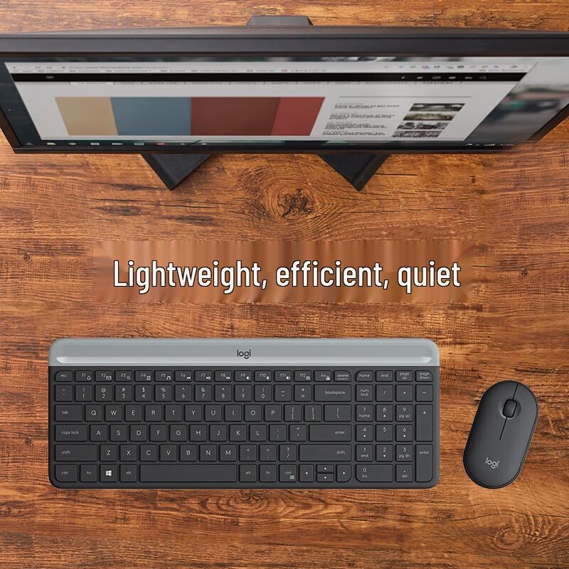 Logitech MK470 Тонкий беспроводной набор клавиатура и мышь