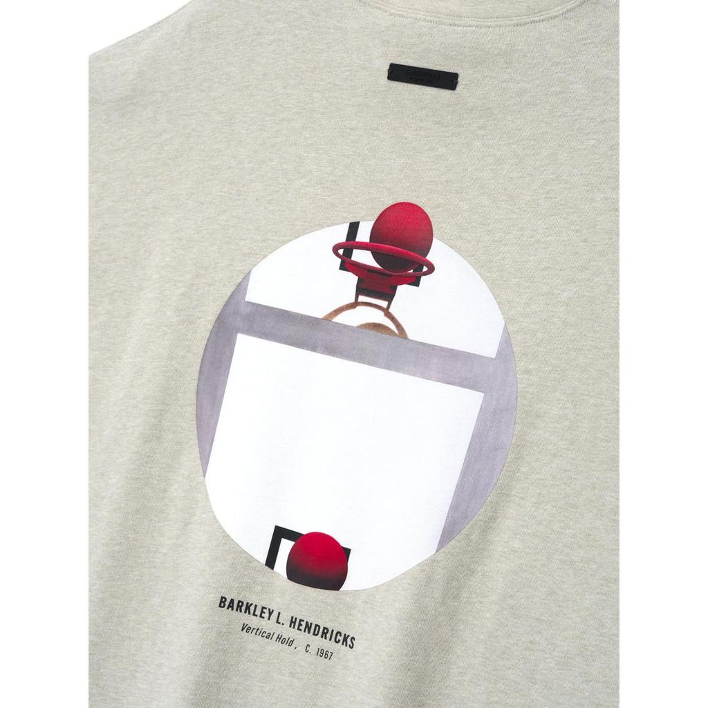 Fear of God Essentials Футболка Warriors x Barkley Hendricks 90-х Хизер Стоун Женские Топы Бежевый 125BH262209F