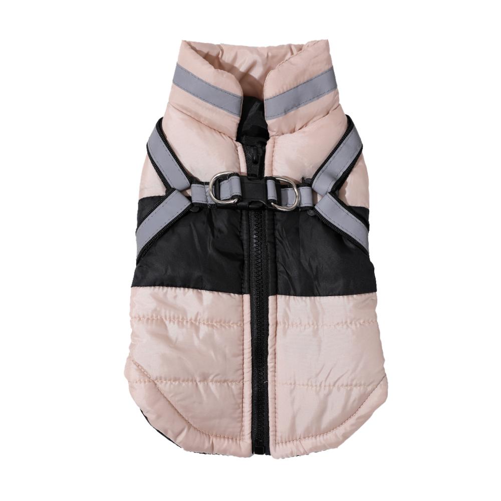 Dog Coat With Harness Winter Warm Dog Clothes For Small Medium Dogs Cats Windproof Cat Clothing Chihuahua Yorkshire Pet Jacket
