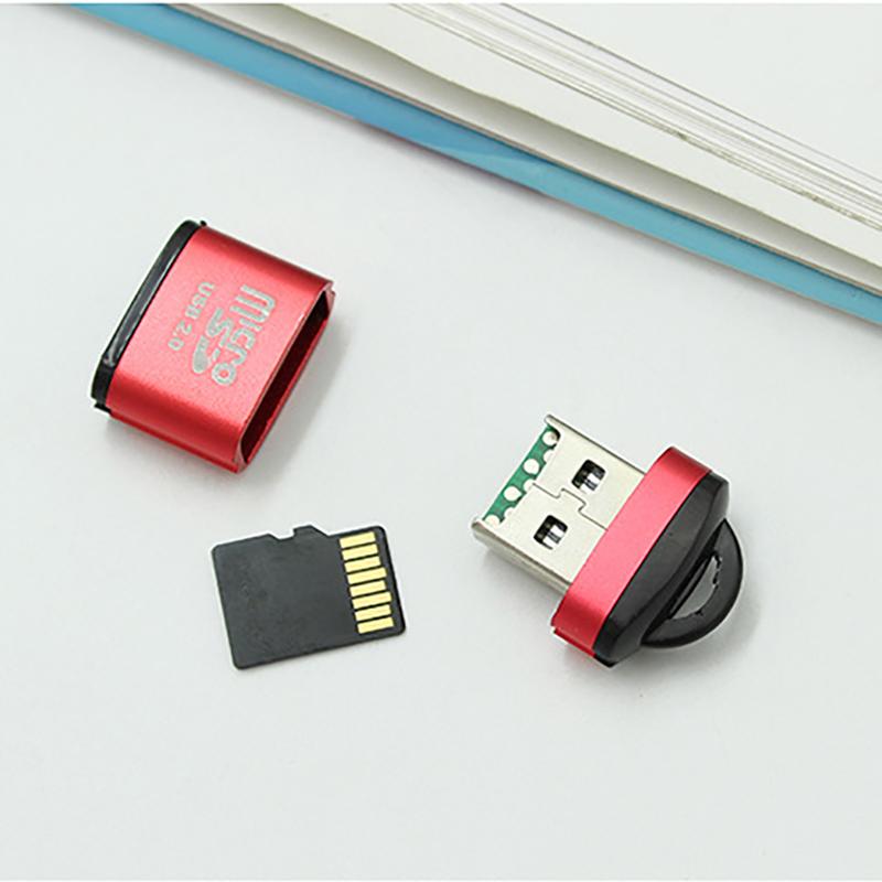 VAORLO USB2.0 Mini Card Reader 480 Мбит/с, быстрая передача данных, высокая совместимость для компьютеров, ПК, ноутбуков, высокая скорость