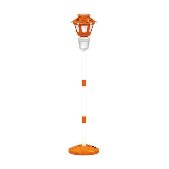 Street Lamp Bubble Machine with Music & LED Lights, Automatic Bubble Blower for Kids, Adjustable Height 21-47", Detachable Wand, Rechargeable Outdoor