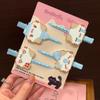 Traceless Cute Mosaic Cat Hair Clip for Girls - Fluffy Side Bang Clip