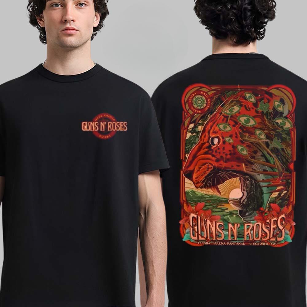 2026 Guns N Roses Cotton Band Shirt Unisex Summer Short Sleeve Fashion Brand Tee Luxury Casual Vintage