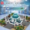 MOULD KING MOC Streetview Building Sets The Angel Square Model with Led Light Building Blocks Bricks Kids Toys Christmas Gifts