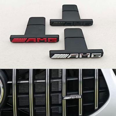 ABS3D ABS Значок Логотип AMG Накладка на Переднюю Решетку Автомобиля Для Mercedes Benz AMG W211 W124 W169 W176 W177 W202 W203 W204 W205 Аксессуары
