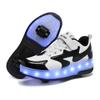 Children's Runaway Shoes Invisible Double Wheels Removable Teenagers Charging with Lights Colorful Luminous Roller Skates