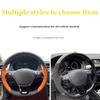 Car Steering Wheel Cover Suede For Volkswagen Golf 7 Mk7 New Polo Jetta Passat Tiguan Steering Wheel Braid Car Accessory