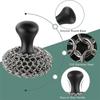 ABBY-Cast Iron Scrubber - 316 Cast Iron Cleaner Scrubber Chainmail Scrubber For Cast Iron Pans Skillet Scrubber Easy To Use