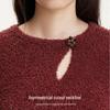 VEROMODA Women's Asymmetric Hollow-out Knit Sweater