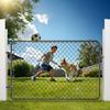 Chain Link Fence Gate Fit 2.2-6 ft x 6 ft Garden Gate Posts Not Included