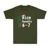 6-7 Meme Nice Naughty 67 Christmas Brain Rot Funny Patriots X-mas Unisex's T-Shirt