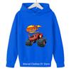 Blaze and The Monster Machines Car Hoodie Kids Kawaii Autumn Sweatshirt with Hooded Casual Comfortable Cute Children Clothing