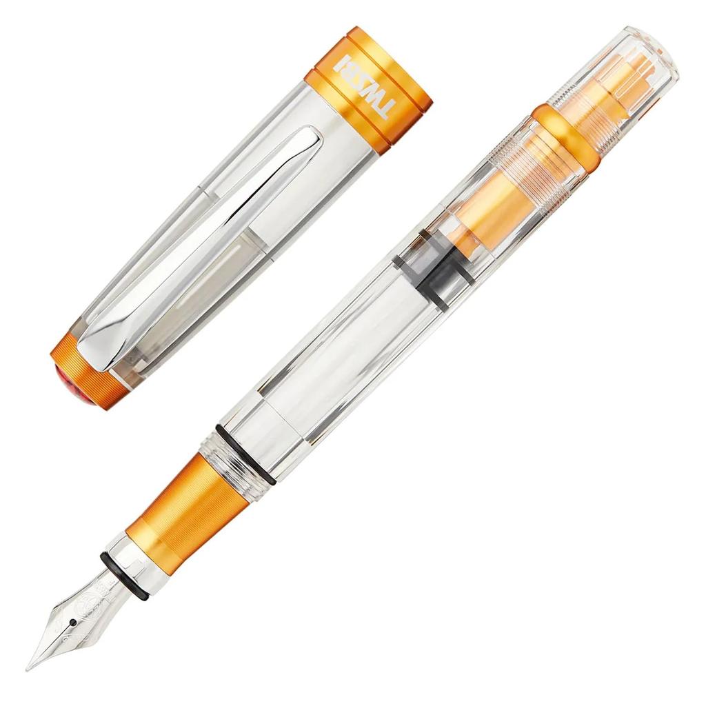 TWSBI Diamond 580ALR Fountain Sunset Bold Nib Pen, Yellow, Inlet, TW100769,