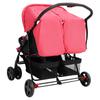 Twin Stroller Red Steel