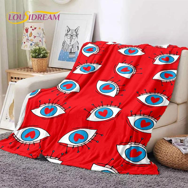 3D Evil Eye Turkey Blue Nazar Eye of Horus Мягкие фланелевые одеяла, плед, удобное одеяло для пикника, кровати, дивана, спальни
