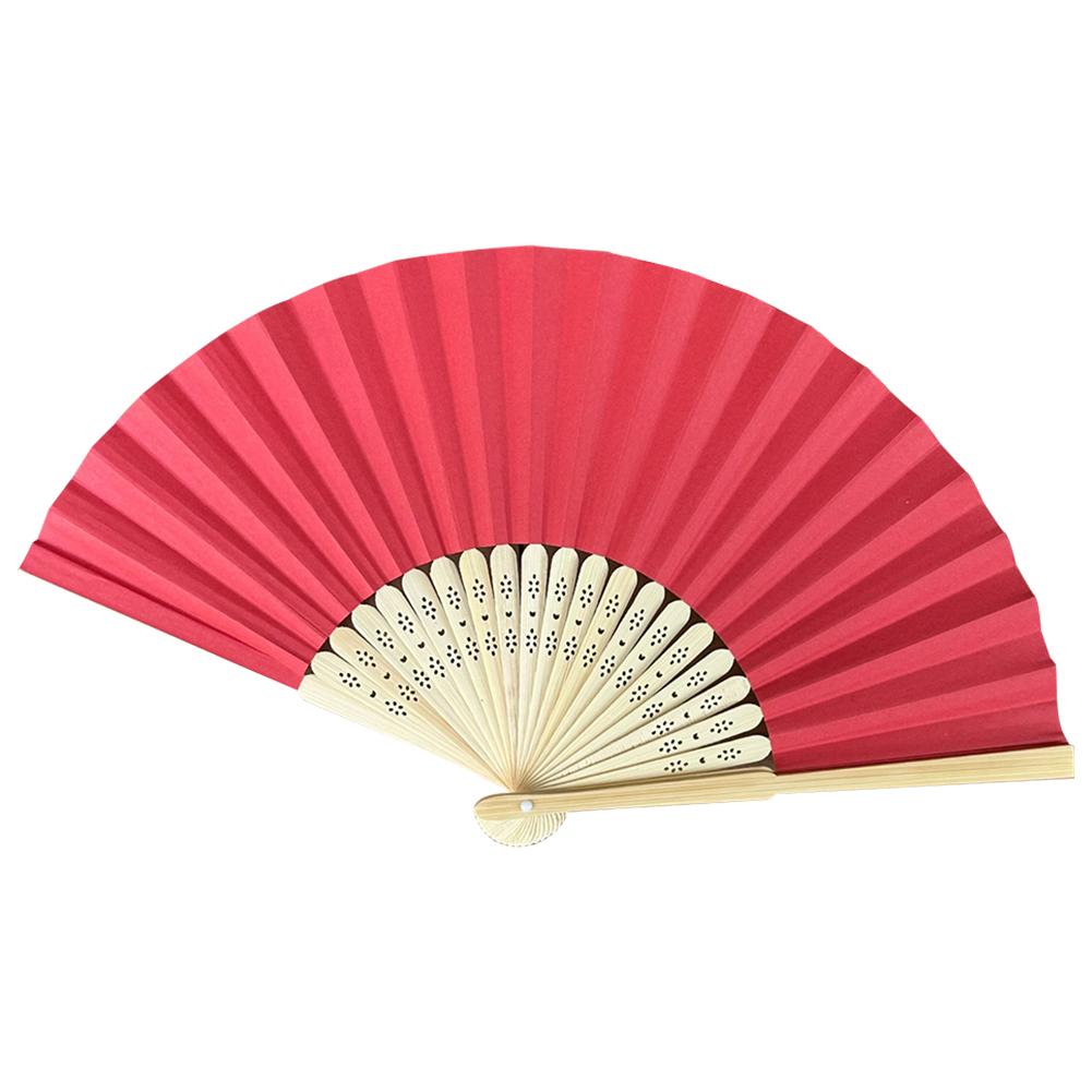 Веер бамбуковый бумажный складной веер для DIY свадебного украшения подарок гостю на свадьбу день рождения летнюю вечеринку