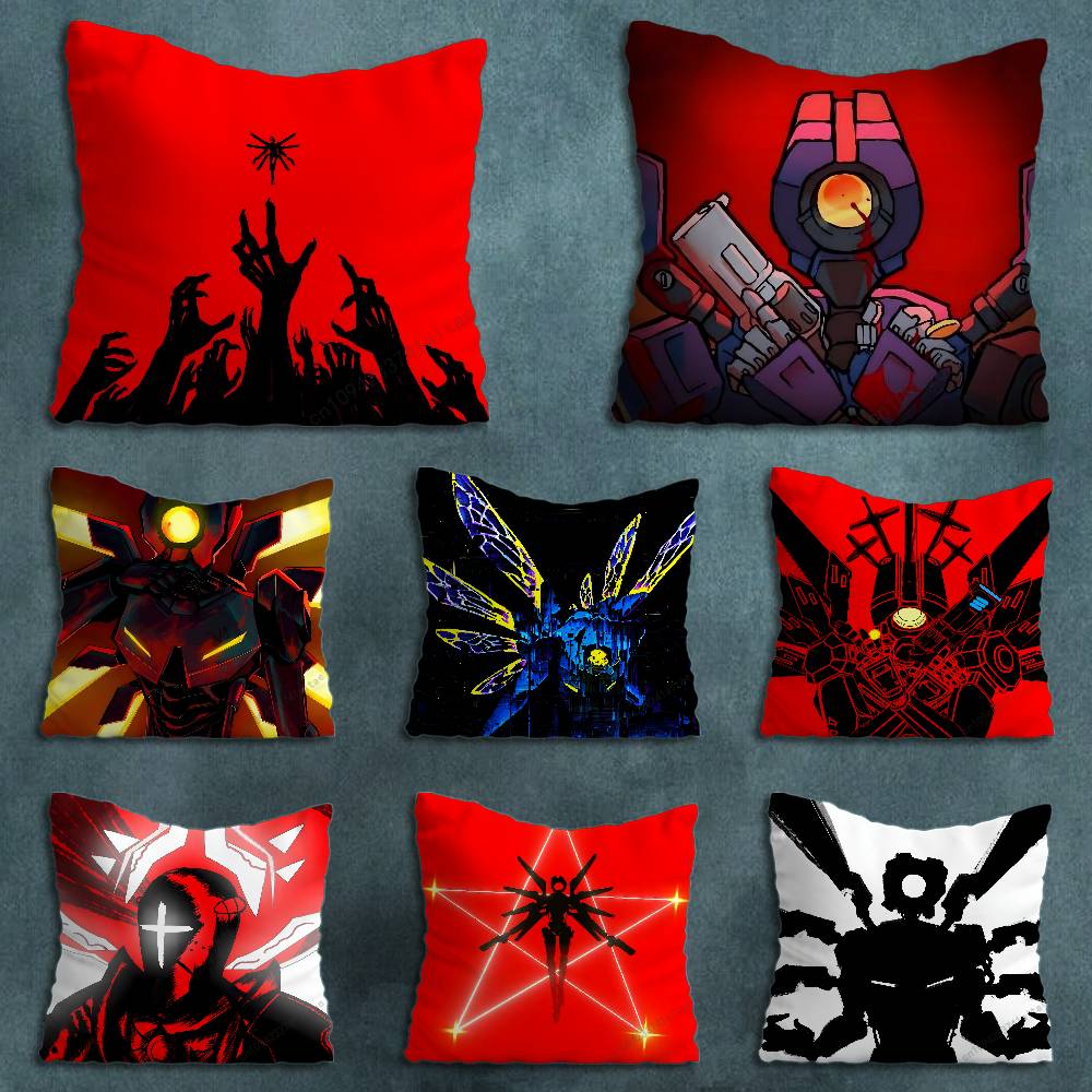Game UUltrakill Shooting Throw Pillow Case Living Room Sofa Cushion Cover For Home Bedroom Decoration Protector