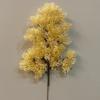 1 Branch Artificial Plant Fresh-keeping Vivid UV-resistant Flower Arrangement Fake Pine Stem for Courtyard