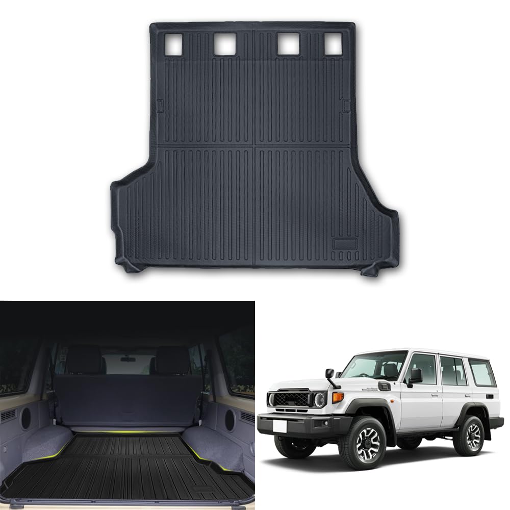 Автомобильный коврик в багажник для Toyota Land Cruiser 70 Series GDJ Series 2023 Коврик в багажник KASUART Складной (Ноябрь - настоящее время)